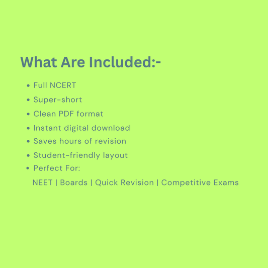 PremediBoy NCERT Biology Sprint Notes – (Plant Kingdom) | Short Notes PDF